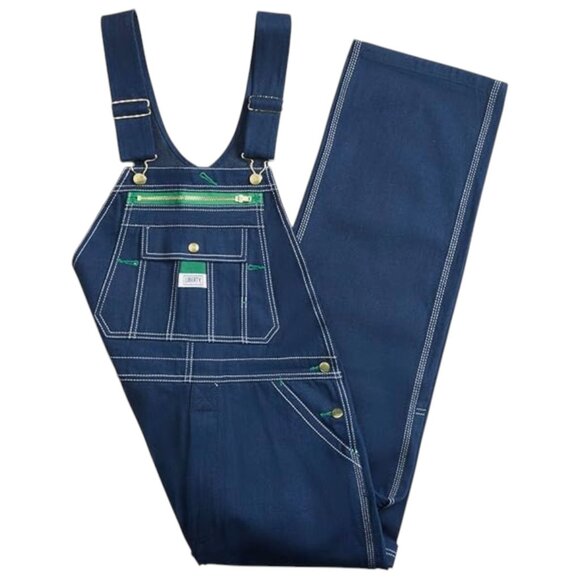 Liberty Zip Fly Bib Overalls Mens 40x28 Blue Denim Carpenter‎ Workwear Farm NWT - Picture 3 of 10